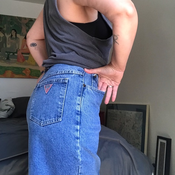 Denim Guess Skirt- Vintage - Picture 5 of 11